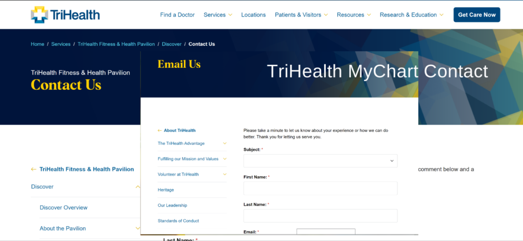 Contact TriHealth - TriHealth MyChart